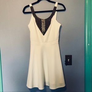 Charlotte Russe Gold Accented Homecoming Dress